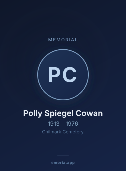 Memorial portrait of Polly Spiegel Cowan