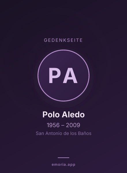 Gedenkportrait von Polo Aledo