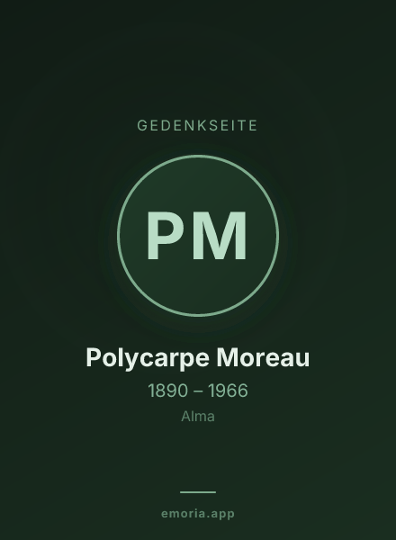 Gedenkportrait von Polycarpe Moreau