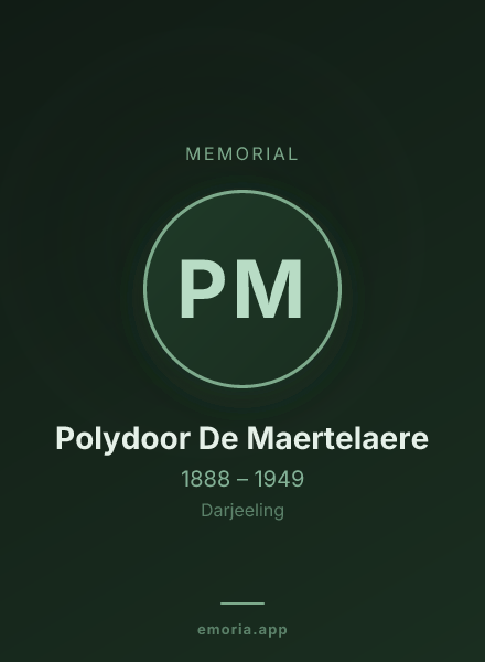 Memorial portrait of Polydoor De Maertelaere
