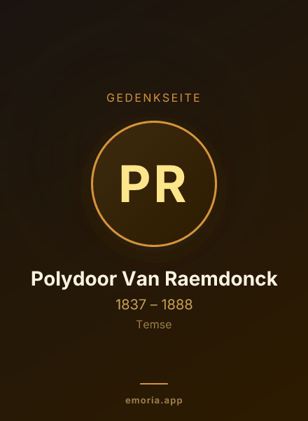 Gedenkportrait von Polydoor Van Raemdonck