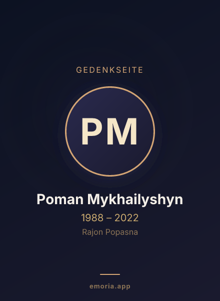 Gedenkportrait von Poman Mykhailyshyn