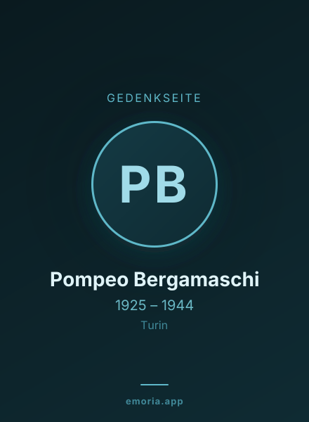 Gedenkportrait von Pompeo Bergamaschi
