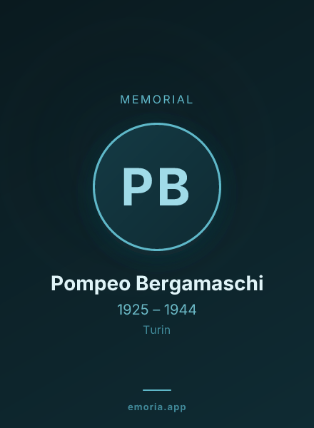 Memorial portrait of Pompeo Bergamaschi