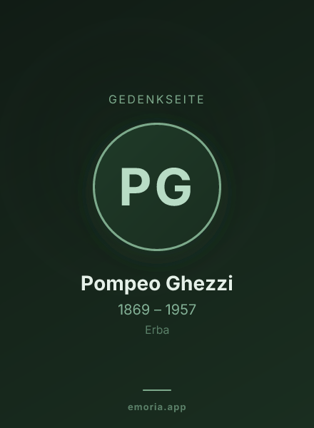 Gedenkportrait von Pompeo Ghezzi