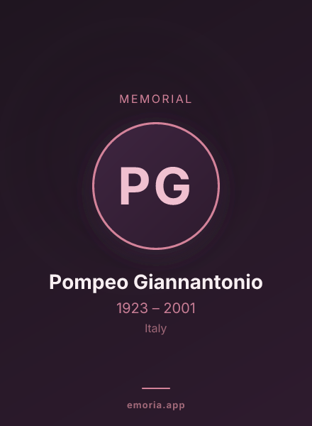Memorial portrait of Pompeo Giannantonio