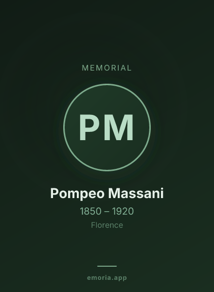 Memorial portrait of Pompeo Massani