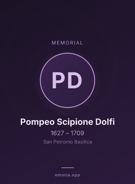 Memorial portrait of Pompeo Scipione Dolfi