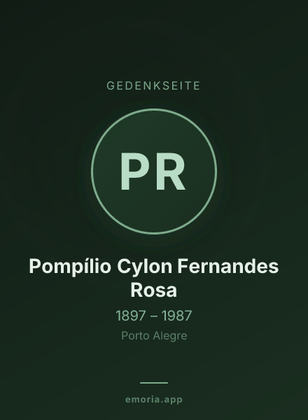 Gedenkportrait von Pompílio Cylon Fernandes Rosa