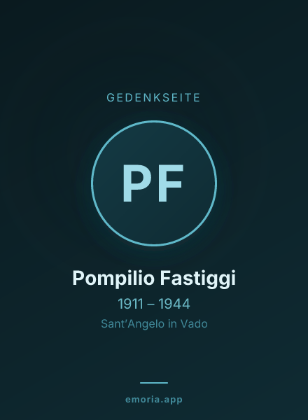 Gedenkportrait von Pompilio Fastiggi