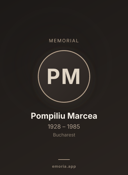 Memorial portrait of Pompiliu Marcea
