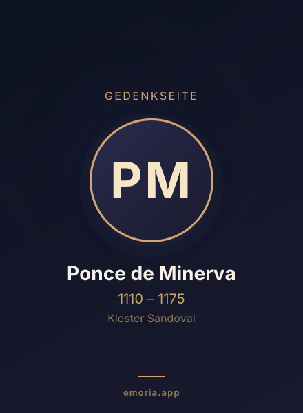 Gedenkportrait von Ponce de Minerva