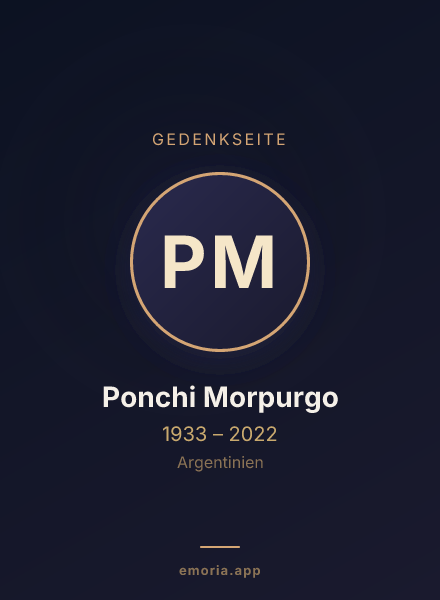 Gedenkportrait von Ponchi Morpurgo