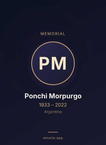 Memorial portrait of Ponchi Morpurgo