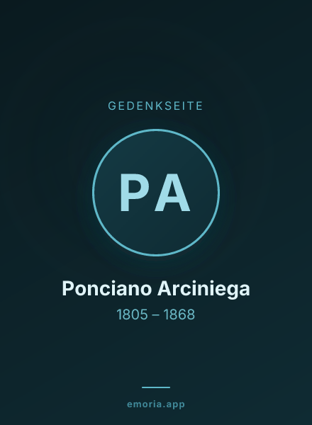 Gedenkportrait von Ponciano Arciniega