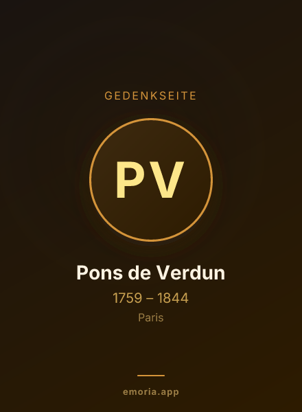 Gedenkportrait von Pons de Verdun