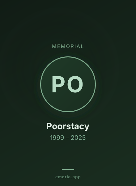 Memorial portrait of Poorstacy