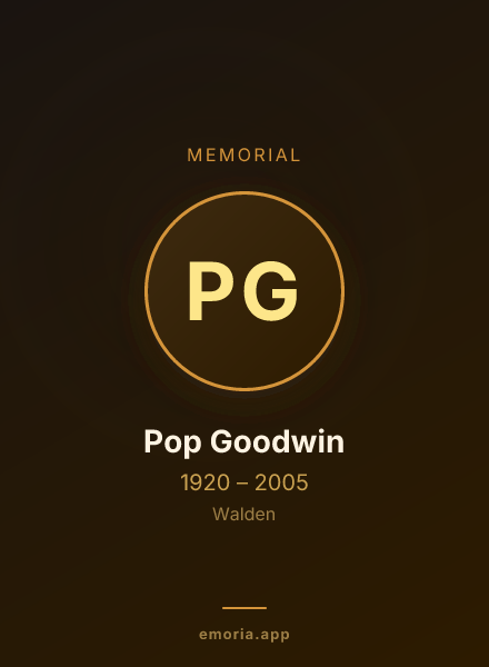 Memorial portrait of Pop Goodwin