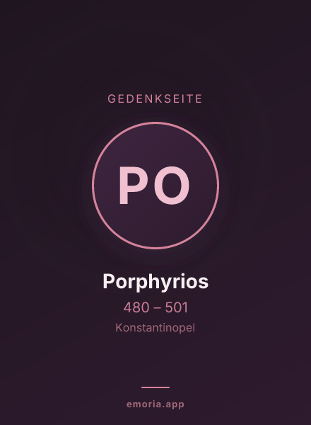 Gedenkportrait von Porphyrios