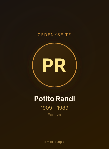 Gedenkportrait von Potito Randi