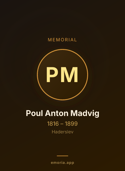 Memorial portrait of Poul Anton Madvig