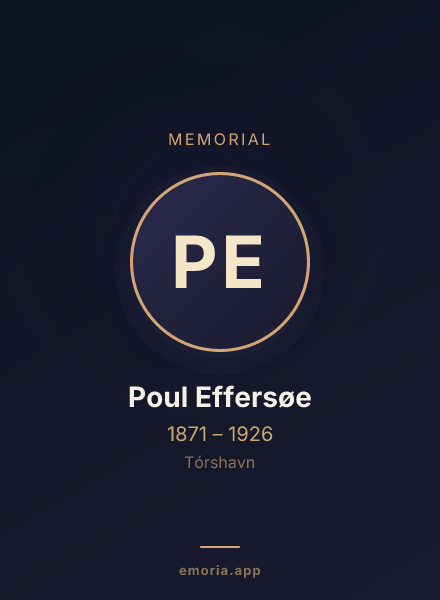 Memorial portrait of Poul Effersøe