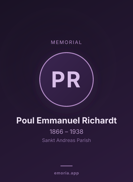 Memorial portrait of Poul Emmanuel Richardt