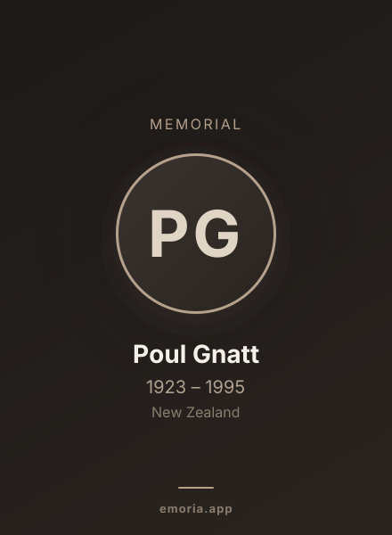 Memorial portrait of Poul Gnatt