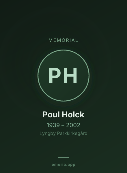 Memorial portrait of Poul Holck