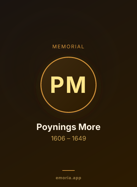 Memorial portrait of Poynings More