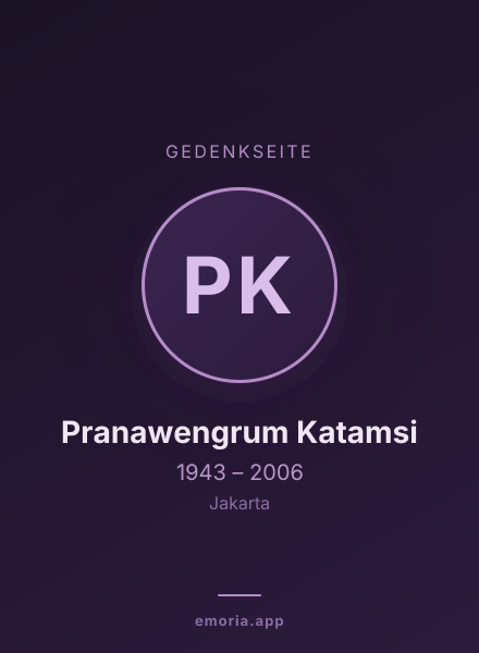 Gedenkportrait von Pranawengrum Katamsi