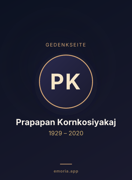 Gedenkportrait von Prapapan Kornkosiyakaj