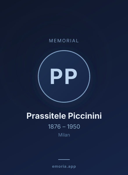 Memorial portrait of Prassitele Piccinini