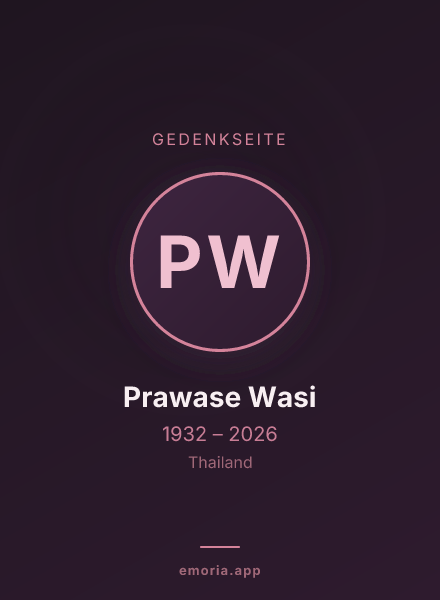 Gedenkportrait von Prawase Wasi