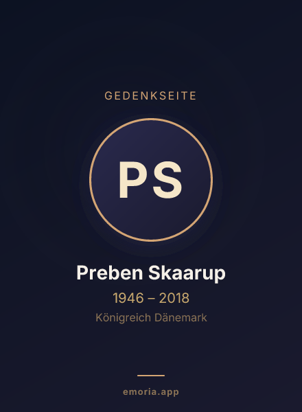Gedenkportrait von Preben Skaarup