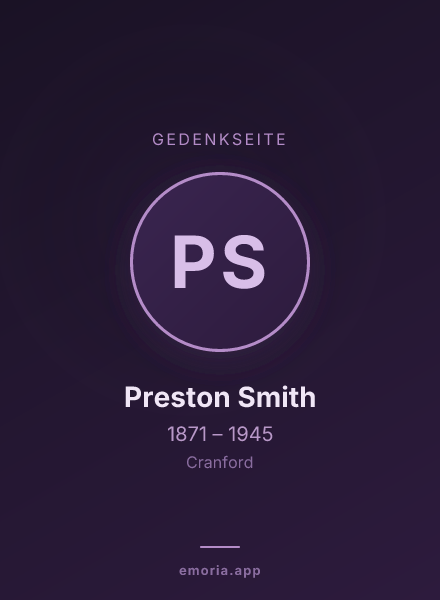 Gedenkportrait von Preston Smith