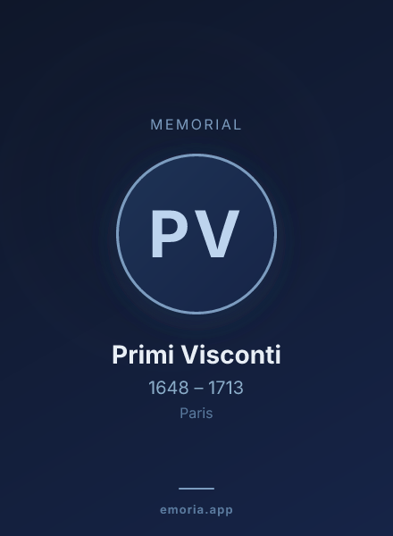 Memorial portrait of Primi Visconti