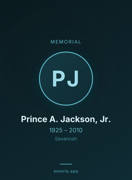 Memorial portrait of Prince A. Jackson, Jr.