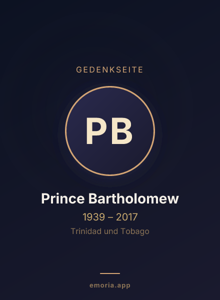 Gedenkportrait von Prince Bartholomew