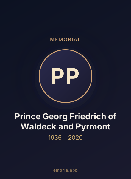 Memorial portrait of Prince Georg Friedrich of Waldeck and Pyrmont