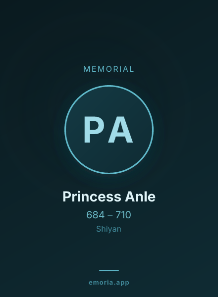 Memorial portrait of Princess Anle