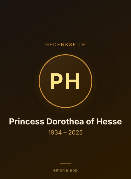 Gedenkportrait von Princess Dorothea of Hesse