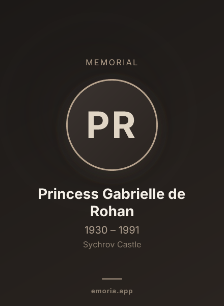 Memorial portrait of Princess Gabrielle de Rohan
