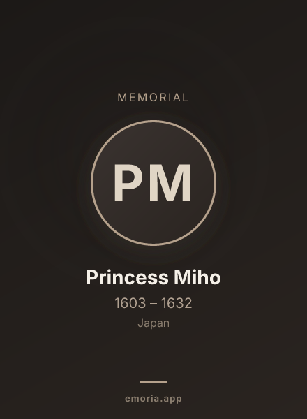Memorial portrait of Princess Miho