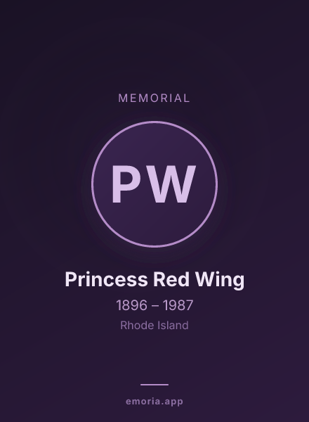 Memorial portrait of Princess Red Wing