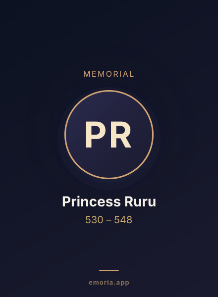 Memorial portrait of Princess Ruru