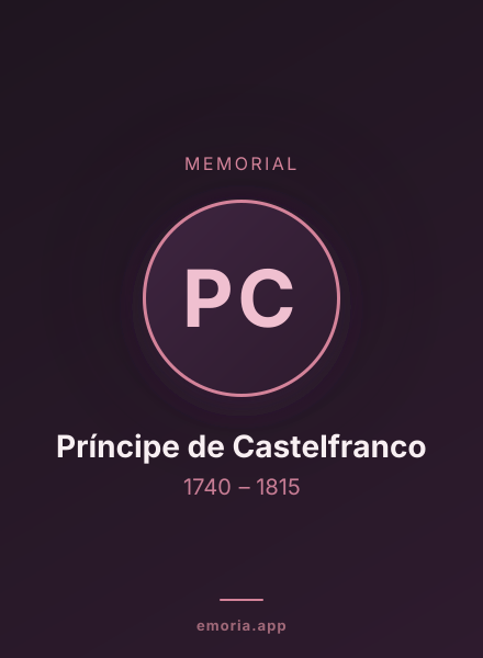 Memorial portrait of Príncipe de Castelfranco
