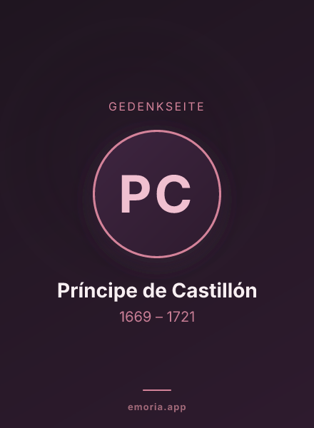 Gedenkportrait von Príncipe de Castillón