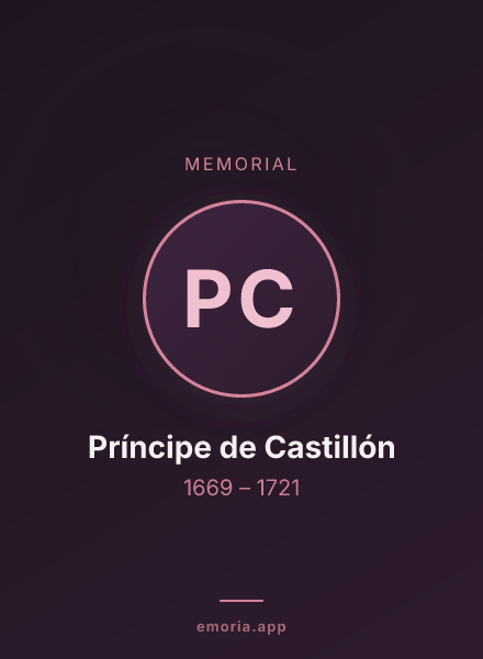 Memorial portrait of Príncipe de Castillón