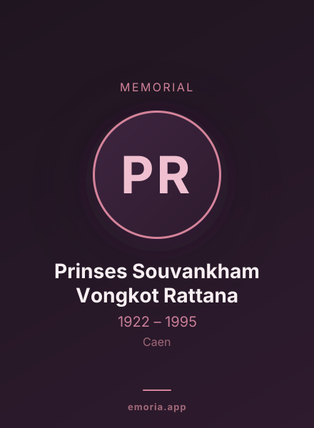 Memorial portrait of Prinses Souvankham Vongkot Rattana